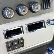 Chrome Dash Storage Pocket Trim for 2018-2022 Freightliner Cascadia #42437 Dash Pocket Trim Gray