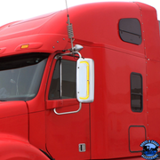 48 LED CHROME MIRROR COVER WITH SEQUENTIAL LED FOR FL CENTURY (2005-2010) & COLUMBIA (2005-2020) (Choose Side) LED Mirror Cover Driver's Side,Passenger's Side Firebrick