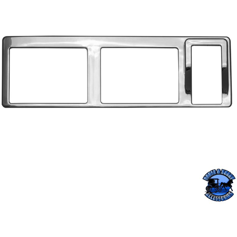 CHROME PLASTIC 7-ROCKER SWITCH BEZEL FOR 2013-2021 PETERBILT 579 #41770 Bezel Dark Slate Gray