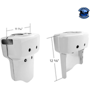 CHROME PLASTIC STEERING COLUMN COVER FOR 2007+ CORONADO, 2007-2017 COLUMBIA, AND 2007-2011 CENTURY #42056 Steering Column Light Gray