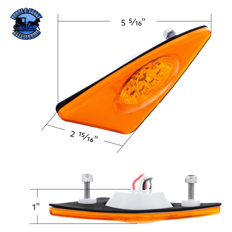 9 LED COMPETITION SERIES FENDER LIGHT FOR 2007-2017 KENWORTH T660 (Choose Side) (Choose Lens) FENDER LIGHT Driver's Side / Amber,Driver's Side / Clear,Passenger's Side / Amber,Passenger's Side / Clear Dark Slate Gray