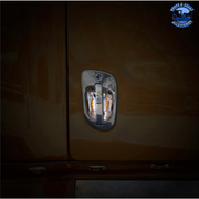 6 AMBER LED CHROME DOOR HANDLE COVER FOR 2008-2017 FREIGHTLINER CASCADIA (Choose Side) LED DOOR HANDLE COVER Driver's Side,Passenger's Side Black