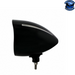 Black Black "Billet" Style Groove Headlight With Visor 5 LED Bulb - Chrome #32691 HEADLIGHT