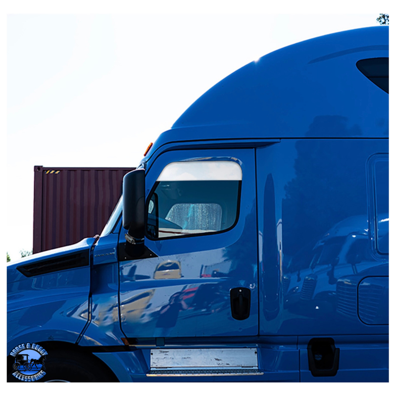 Stainless 6" Chopped Window Trim For 2008-2017 Freightliner Cascadia #29099 Window Trim Midnight Blue