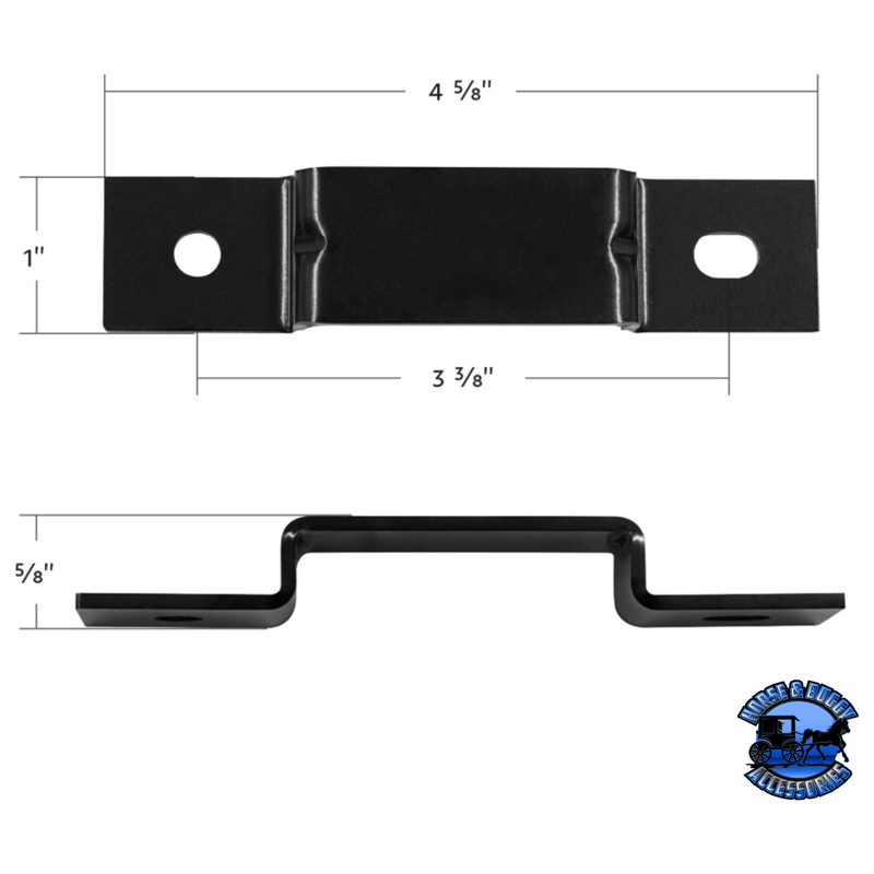 CENTER BUMPER BRACKET FOR 2022-2025 KENWORTH T680 #41807 BRACKET Black