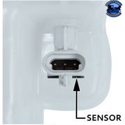 PRESSURIZED COOLANT RESERVOIR & COOLANT LEVEL SENSOR FOR 2017-2021 KENWORTH T680 #26008 Coolant Reservoir and Sensor Light Gray