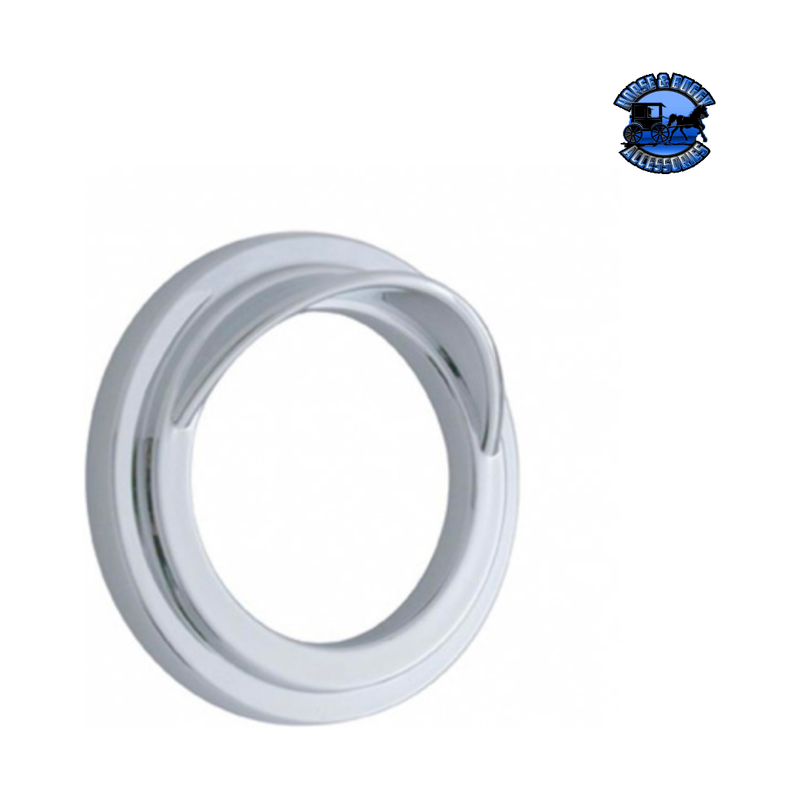 CHROME PLASTIC SMALL GAUGE BEZEL FOR FREIGHTLINER (With or Without Visor) Gauge Bezel With,Without Gray