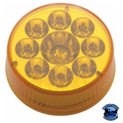 9 LED 2-1/2" ROUND PURE REFLECTOR LIGHT (CLEARANCE/MARKER) (Choose LED Color) (Choose Lens Color) MARKER & CLEARANCE Amber / Amber,Amber / Clear,Red / Red,Red / Clear Chocolate