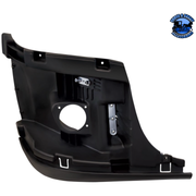 BUMPER END REINFORCEMENT WITH FOG LIGHT HOLE FOR 2008-2017 FREIGHTLINER CASCADIA (Choose Side) Bumper End Passenger's Side Black