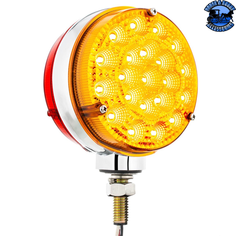 UP-42 LED Reflector Double Face Competition Series Turn Signal Light-Amber & Red LED (Choose Lens Color)