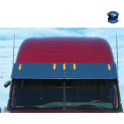 15.5" 430 STAINLESS SUNVISOR FOR 2014-2024 FREIGHTLINER CASCADIA WITH RAISED/MID-ROOF #29151 Sunvisor Dark Slate Gray