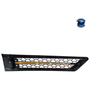 HOOD AIR INTAKE GRILLE WITH LED FOR 2018-2024 FREIGHTLINER CASCADIA 126 (Choose Color) (Choose Side) Air Intake Amber LED / Driver's Side,Amber LED / Passenger's Side,Blue LED / Driver's Side,Blue LED / Passenger's Side,Red LED / Driver's Side,Red LED / Passenger's Side,Green LED / Driver's Side,Green LED / Passenger's Side,White LED / Driver's Side,White LED / Passenger's Side Dark Slate Gray