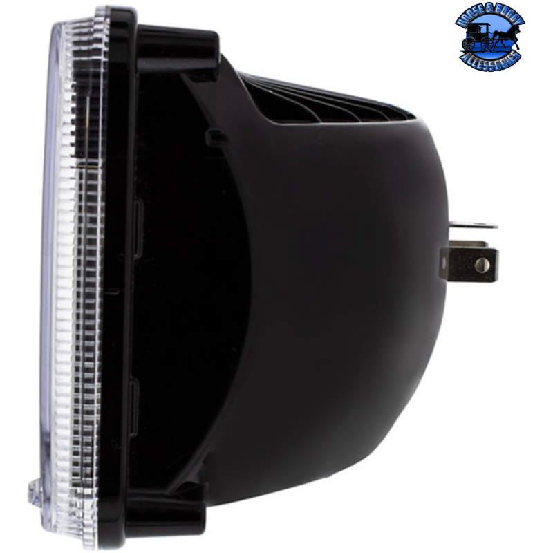 ULTRALIT - HIGH POWER LED 4" X 6" HEADLIGHT WITH POLYCARBONATE LENS & HOUSING (Choose High or Low) High Power LED Low,High Black