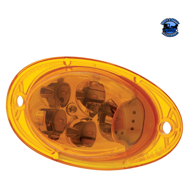 5 LED TURN SIGNAL LIGHT FOR 2008-2017 FREIGHTLINER CASCADIA - SLOPE LENS #36809 TURN SIGNAL Chocolate