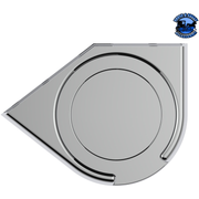 Chrome Plastic Cup Holder For 1986 & Up Freightliner Classic & FLD - Driver #40990 Cup Holder Gray