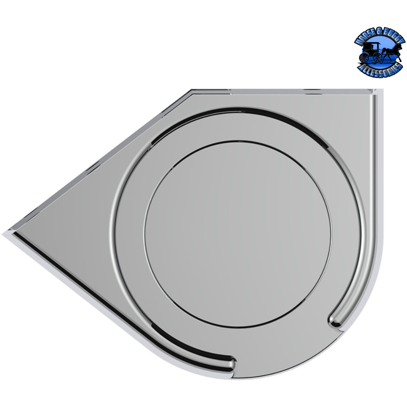 Chrome Plastic Cup Holder For 1986 & Up Freightliner Classic & FLD - Driver #40990 Cup Holder Gray