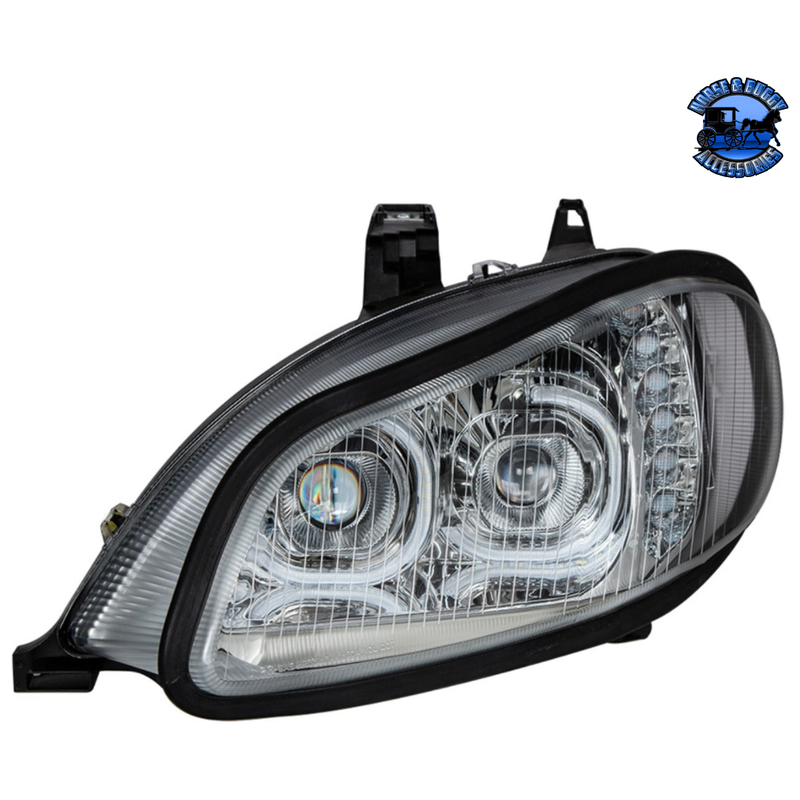 LED HEADLIGHT ASSEMBLY FOR 2003-2024 FREIGHTLINER M2 (Choose Color) (Choose Side) LED Headlight Chrome / Driver's Side,Chrome / Passenger's Side,Black / Driver's Side,Black / Passenger's Side Dark Slate Gray
