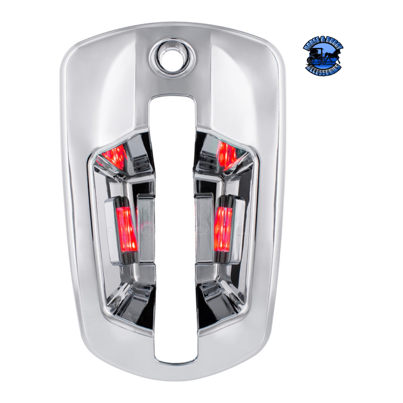 6 LED CHROME DOOR HANDLE COVER FOR 2018-2024 FREIGHTLINER CASCADIA (Choose Color) (Choose Side) DOOR HANDLE Red LED / Driver's Side,Red LED / Passenger's Side Light Gray