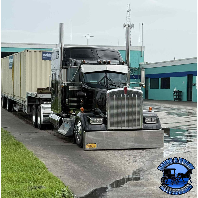 Rollin low Kenworth reverse bowtie 12X8" visor Curve windshield #2011