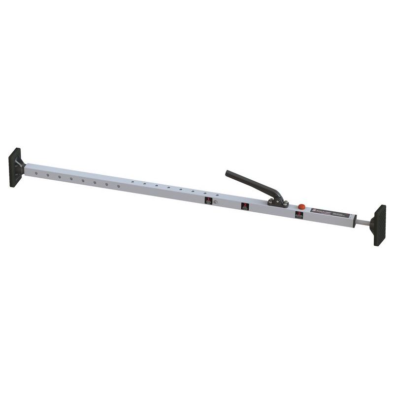 SL-10 Cargo Bar, 47"-75", Articulating Feet, Mill Finish, Stainless Steel Hardware #080-01502