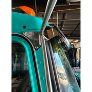 #Kwac-oe-6.5 (Fits all aero cabs) Kenworth visor (old school) 6" drop VISOR Dark Slate Gray