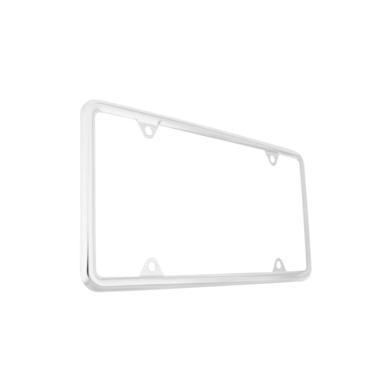 Chrome Slim License Plate Frame