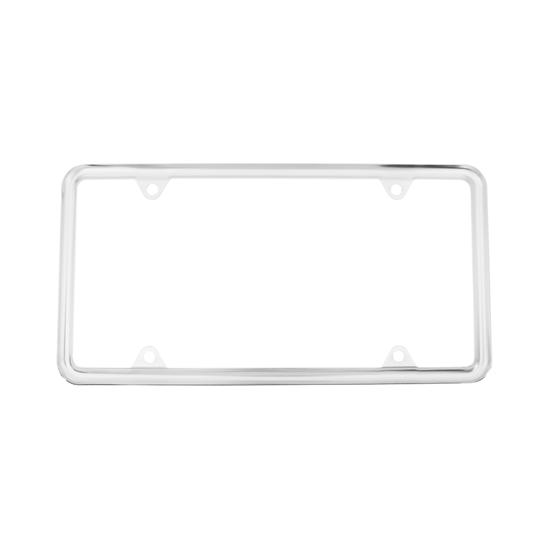 Chrome Slim License Plate Frame