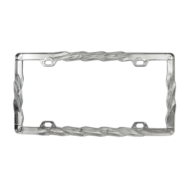 Chrome Twist License Plate Frame