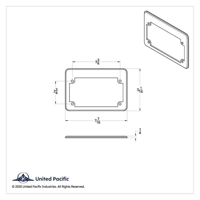 UP-50085 "U.S. Navy" Motorcycle License Plate Frame