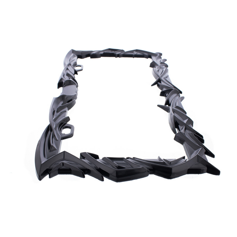 Black Tribal Flame License Plate Frame