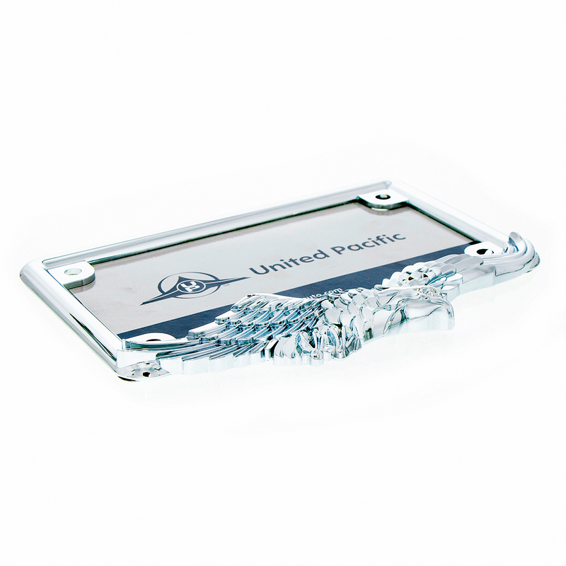 Chrome Eagle Motorcycle License Plate Frame