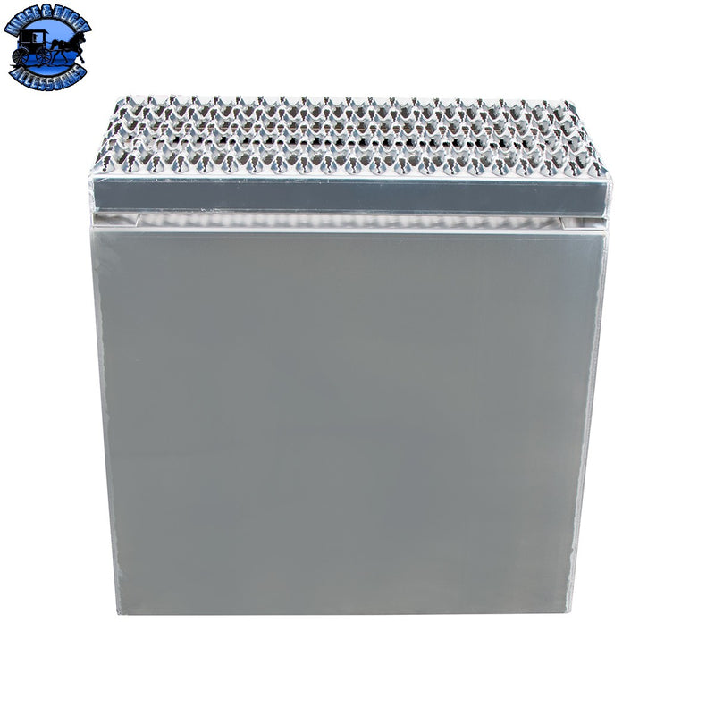UP-50202 24"L X 25"W X 28"H Aluminum Step Saddle Box