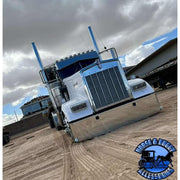 E-FE-0010-742T 20'' TAPERED TO 18'' BOXED END BUMPER Kenworth bumper Light Slate Gray