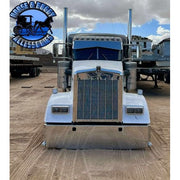 E-FE-0010-742T 20'' TAPERED TO 18'' BOXED END BUMPER Kenworth bumper Slate Gray