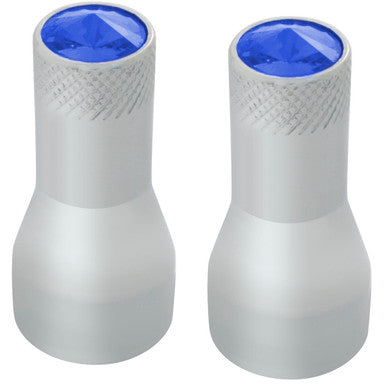 CR. ALUMBRE. TAPA DE VÁLVULA CON CRISTAL AZUL PARA VÁSTAGO DE GOMA