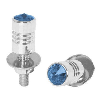 50851 Aluminum Fastener Set with Blue Crystal