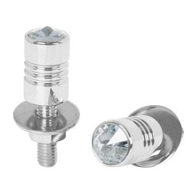 50852 Aluminum Fastener Set with Clear Crystal