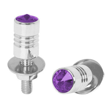 50854 Aluminum Fastener Set with Purple Crystal