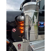 JML Kustoms 15" FRONT KENWORTH AIR CLEANER BRACKET, RADUIS STYLE (SOLD IN PAIRS) #1720 (does not include lights) watermelon Dark Slate Gray