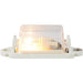 Light Gray Mini Marker Lights with Rectangular Lens MARKER clear (white base),clear (chrome base)