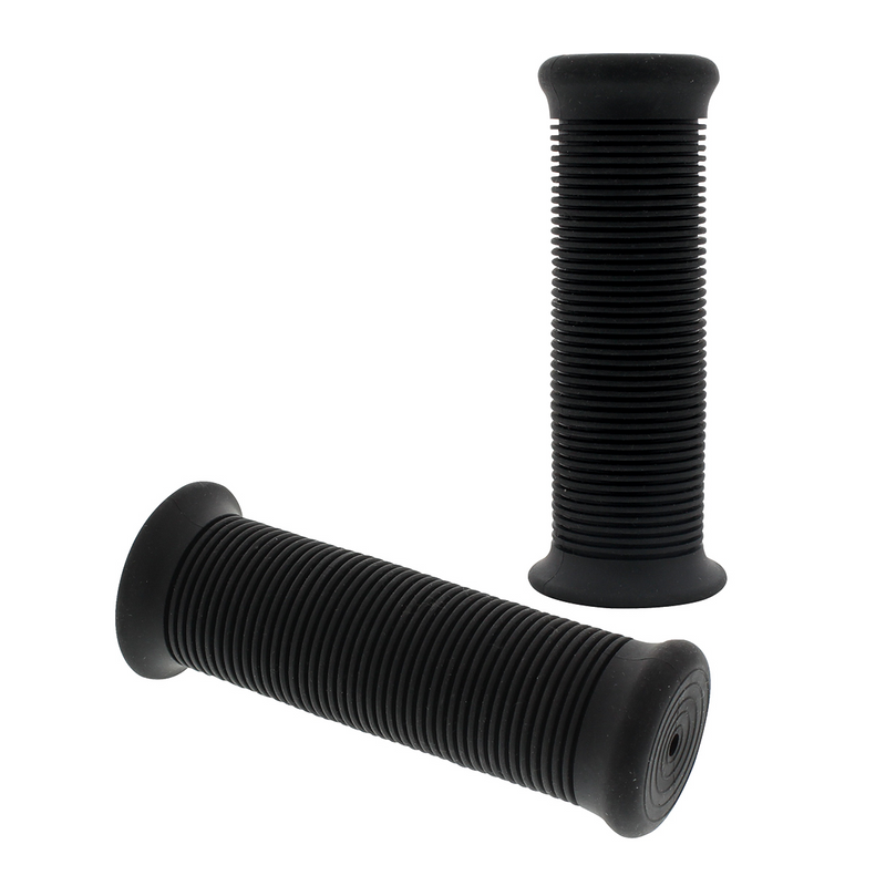 Juego de puños de goma para motocicleta, color negro, 1" o 1-1/8" (25/28 mm) (par)