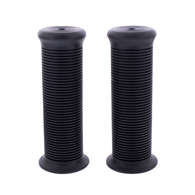 Juego de empuñaduras de goma para motocicleta, color negro, 7/8" o 1" (22/25 mm) (a granel) (par)