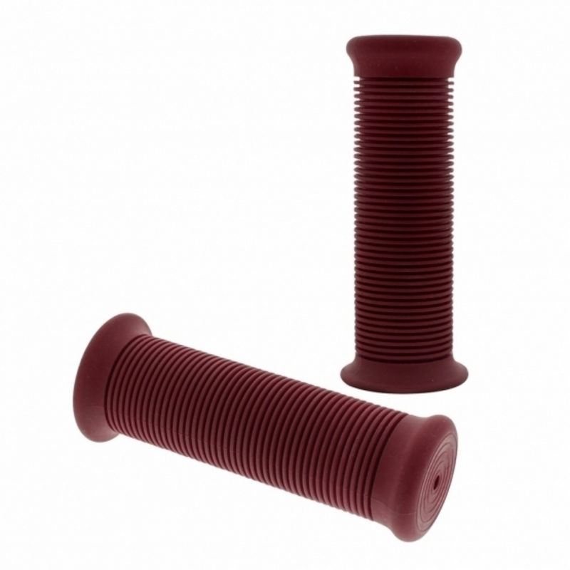 Juego de puños de goma para motocicleta, color rojo, 7/8" o 1" (22/25 mm) (a granel) (par)