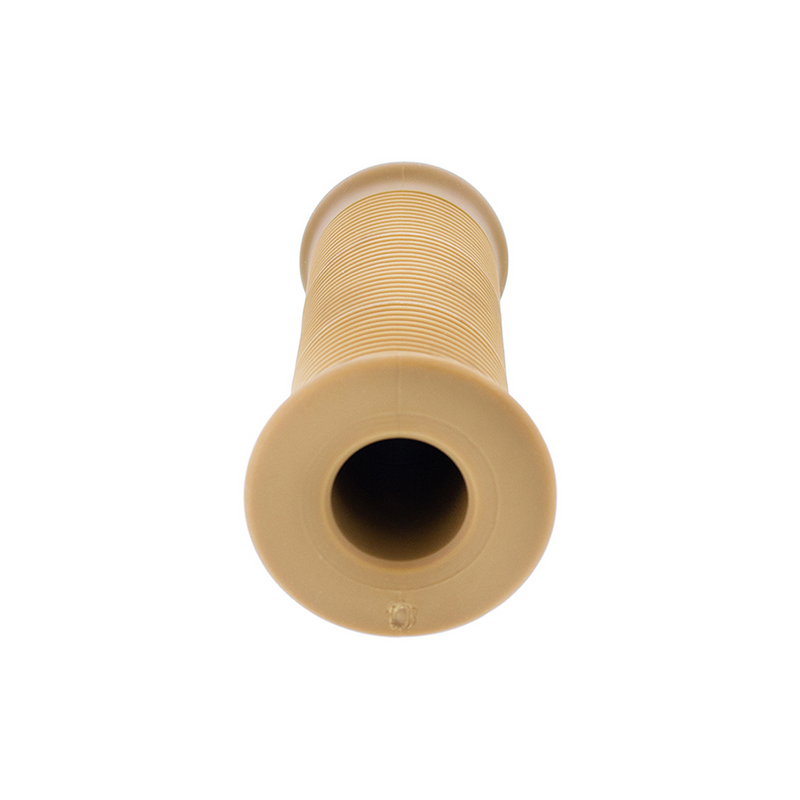 Natural Color Motorcycle Rubber Grip Set - 7/8" or 1" (22/25mm) (Bulk) (Pair)