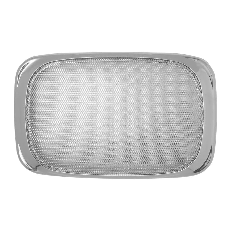CR. PL. RECT. SPEAKER COVER FOR PETE 06+, 7-3/4"W X 4-7/8" #52028 Gray