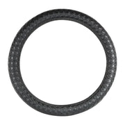54032 18" DELUXE STEERING WHEEL CVR FULL BLACK CRISS CROSS Dark Slate Gray