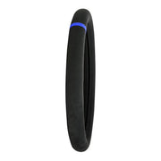 54049 18" STEERING WHEEL COVER BLACK SUEDE W/BLUE STRIPE/STITCHING Dark Slate Gray