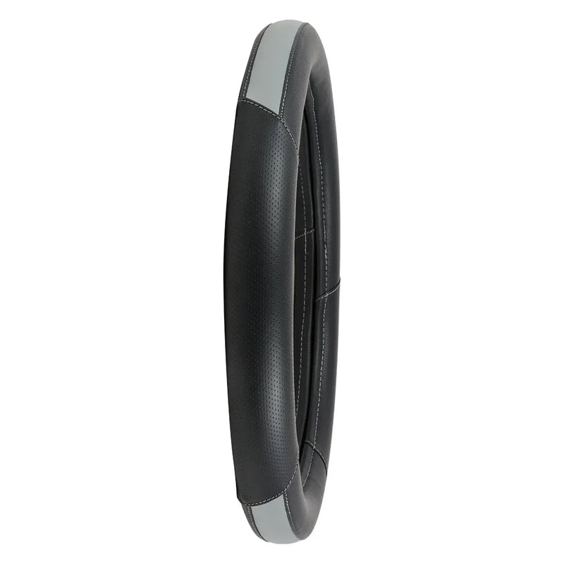 54066 18" DELUXE STEERING WHEEL CVR CENTER GRAY & BLACK Dark Slate Gray