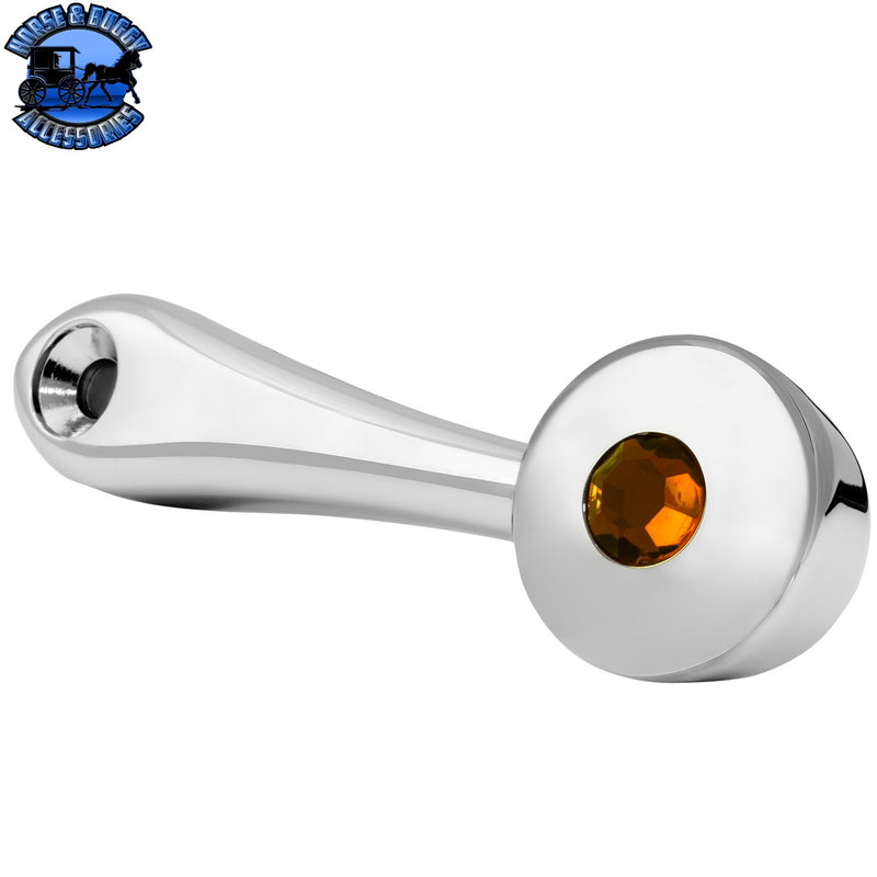 54950 Chrome Window Crank W/Amber Jewel, Spline Slot Adapter