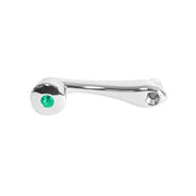 (DISCONTINUED) CR. WINDOW CRANK W/GREEN CRYSTAL, SLOT ADAPTER-P,KW,I #54973 Light Gray